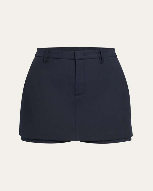 Tailored Mid-Rise Skort